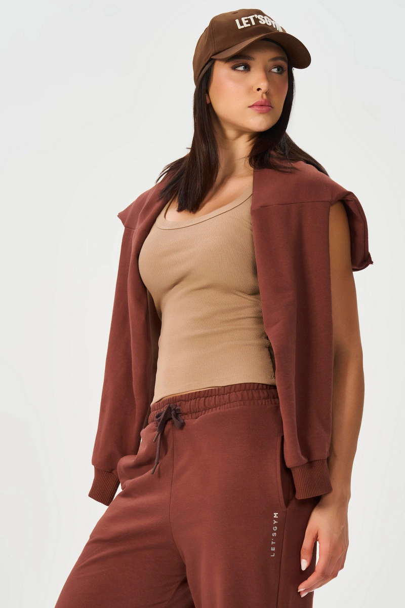 Lets Gym - Regata Rib Basic Mocha Mousse - 3247MM