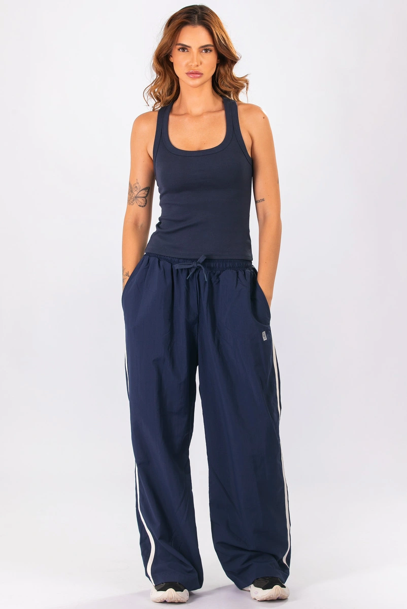 Lets Gym - Regata Rib Basic Navy Blue - 3247NB