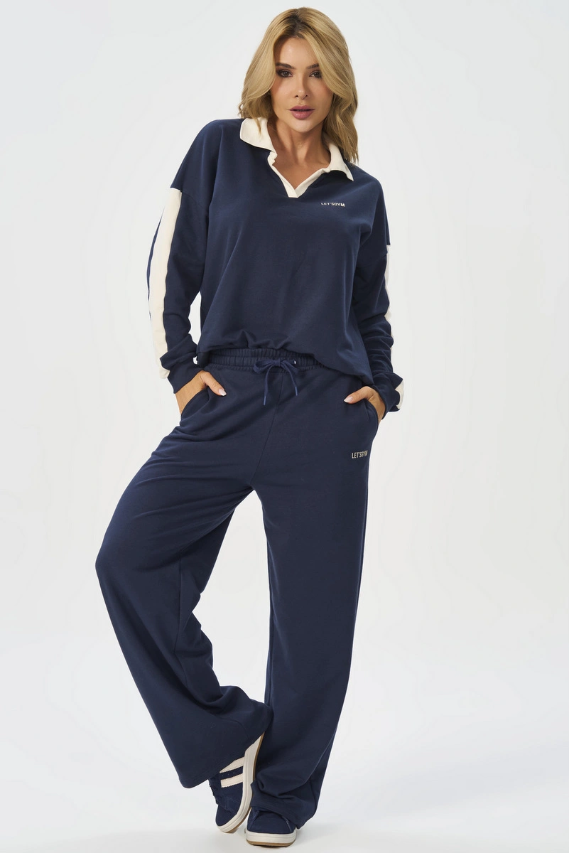 Lets Gym - Pants Pantalona Urban Ease Navy Blue - 3263NB