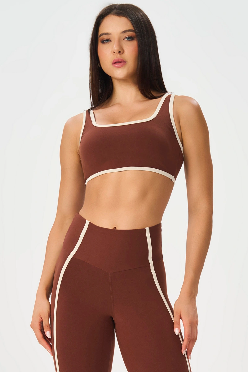 Lets Gym - Top Urban Motion Dark Brown - 3264DBR
