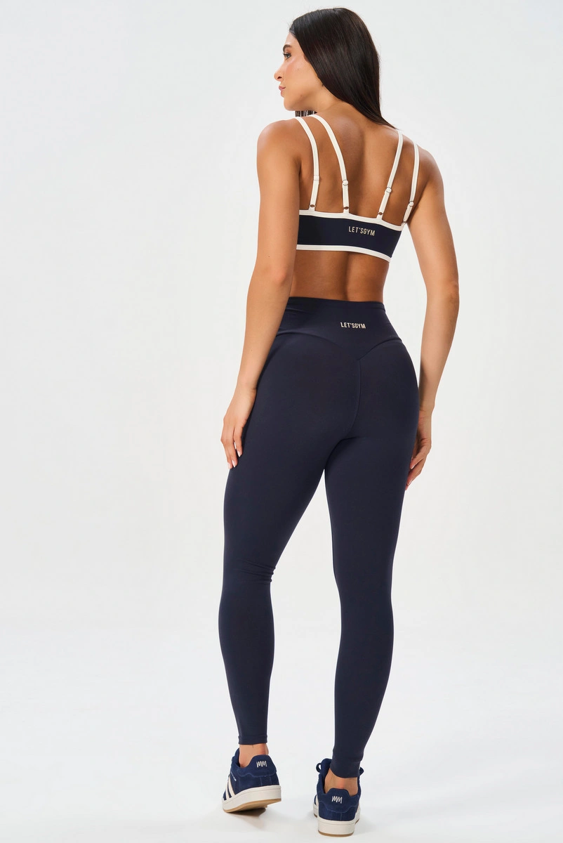 Lets Gym - Urban Motion Navy Blue Leggings - 3265NB