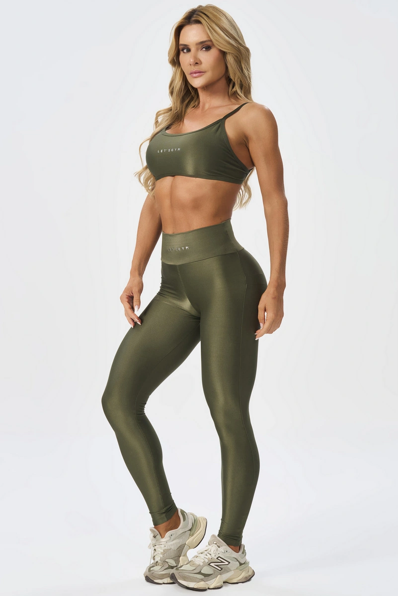 Lets Gym - New Minimal Glow Forest Legging - 3284FST