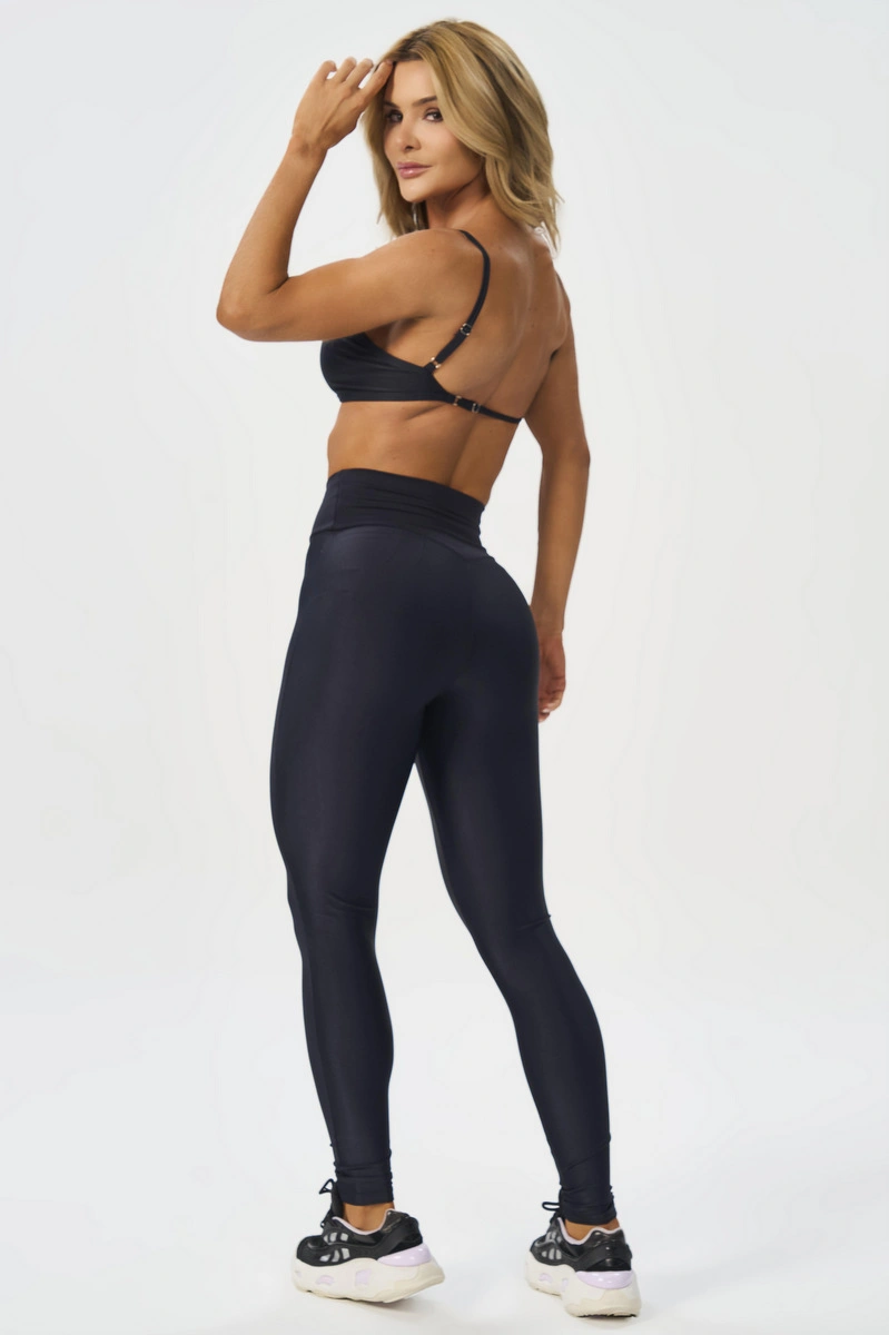 Lets Gym - New Minimal Glow Black Legging - 3284PT