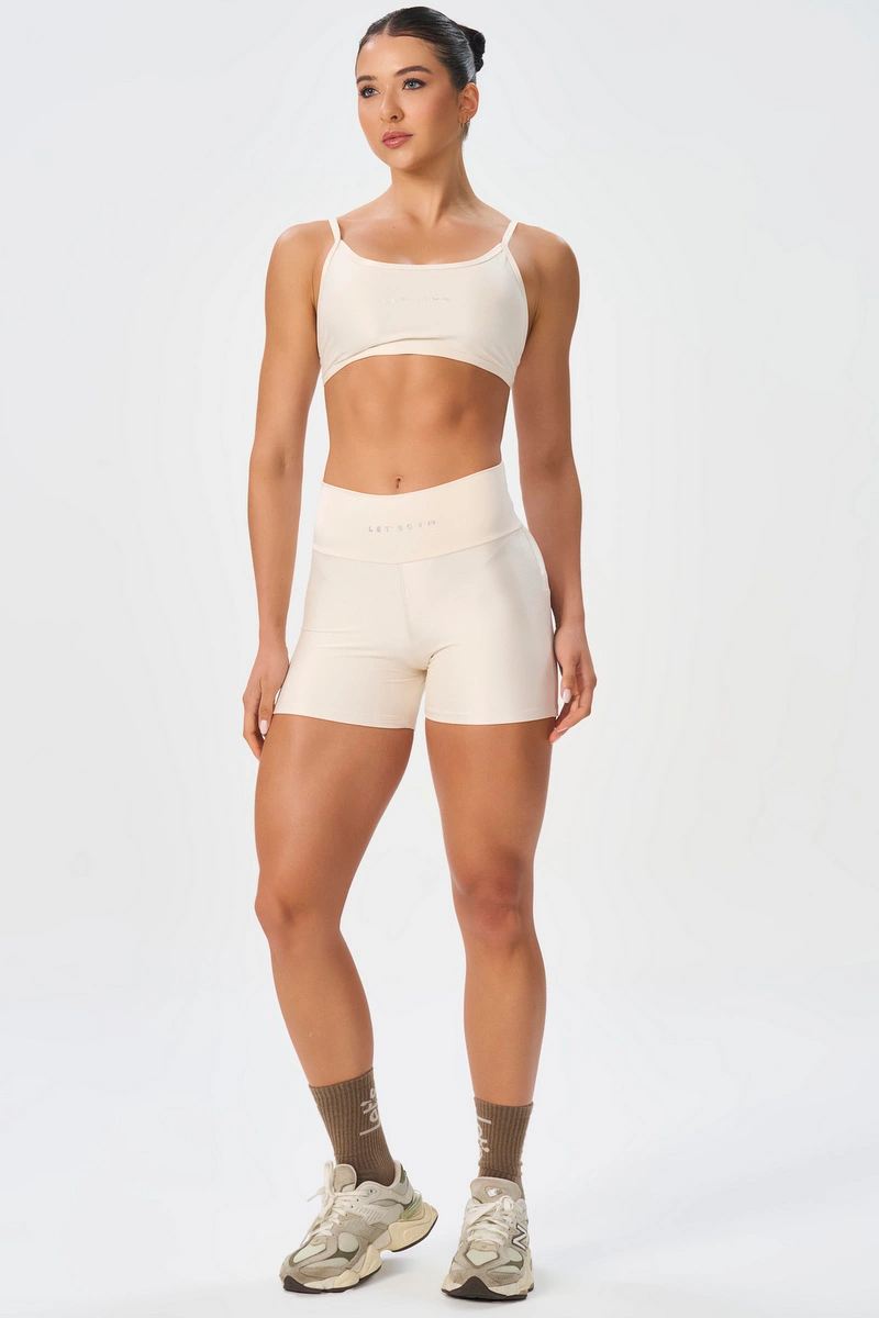 Lets Gym - Short New Minimal Glow Off White - 3285OFW
