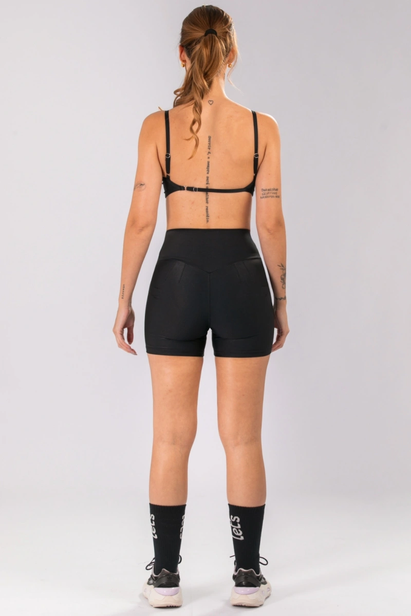 Lets Gym - Short New Minimal Glow Preto - 3285PT