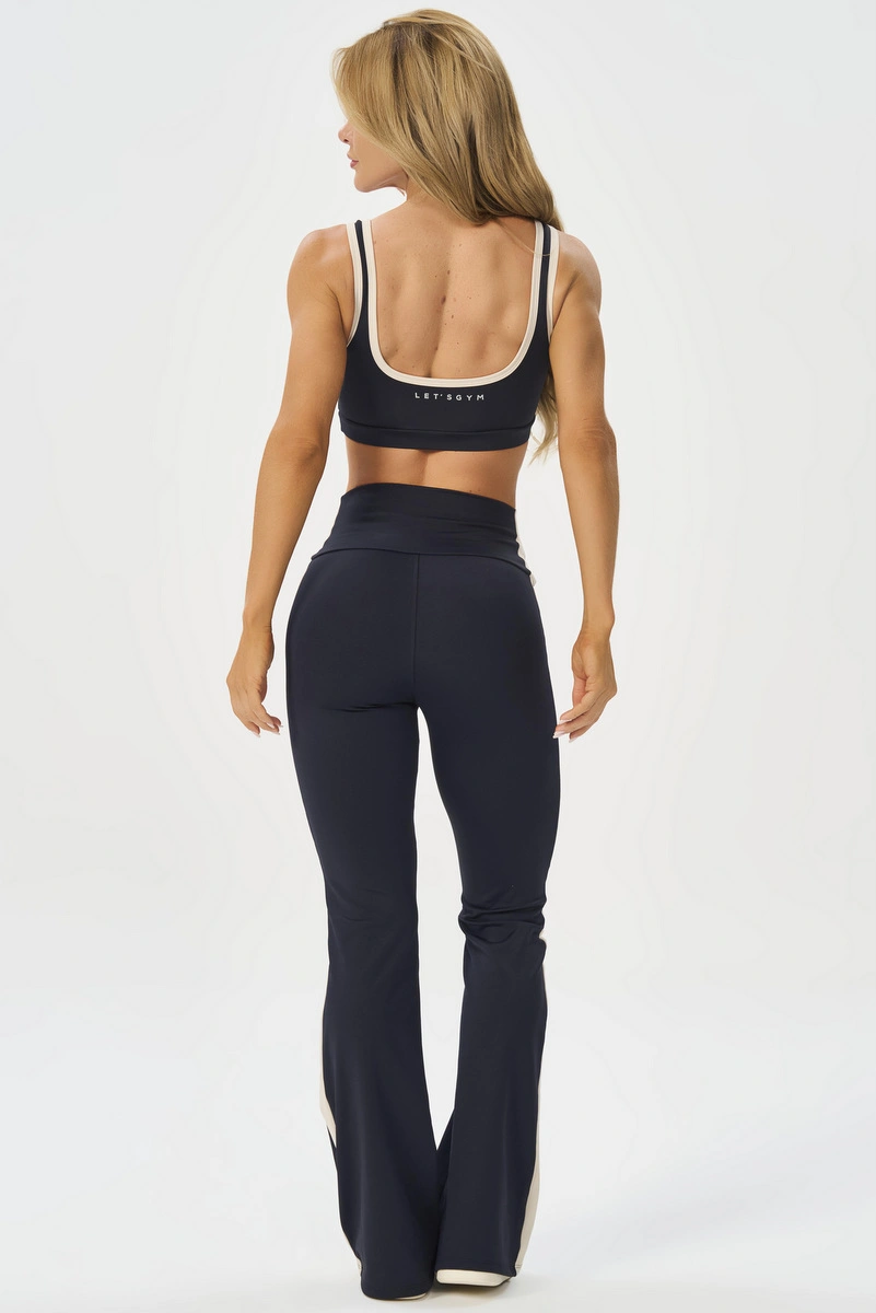 Lets Gym - Top Deep Form Black - 3297PT