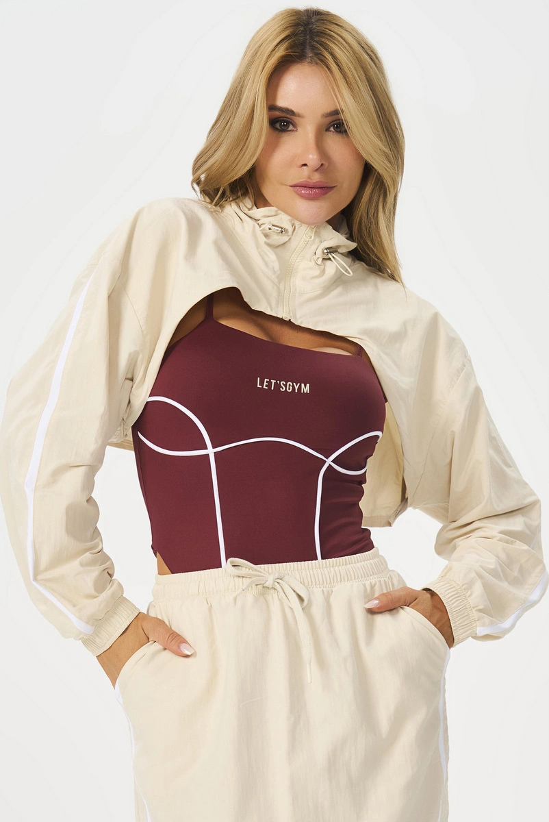 Lets Gym - Cropped Jaqueta Modern Muse Off White - 3307OFW