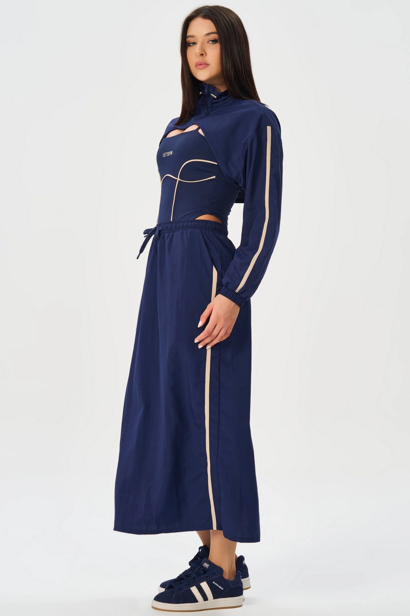 Lets Gym - Modern Muse Navy Blue Skirt - 3309NB