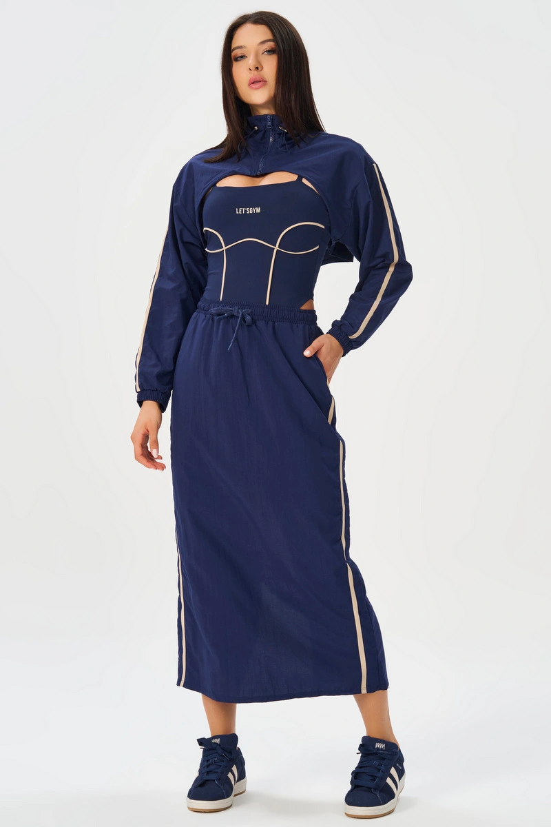 Lets Gym - Modern Muse Navy Blue Skirt - 3309NB