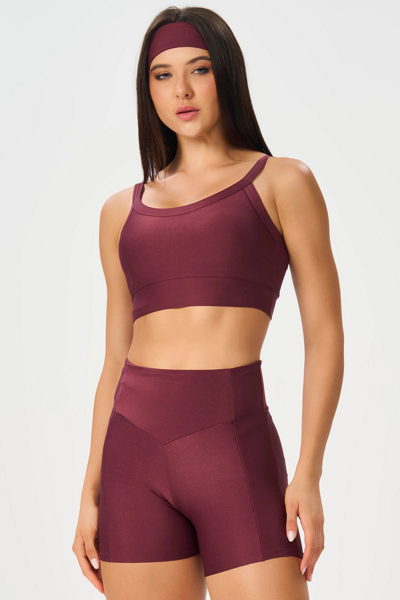 Lets Gym - Top New Bright Burgundy - 3313BG