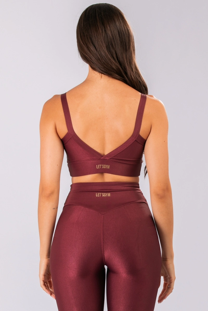 Lets Gym - Top New Bright Burgundy - 3313BG