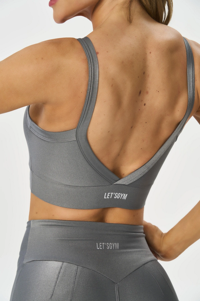 Lets Gym - Top New Bright Grey - 3313GR
