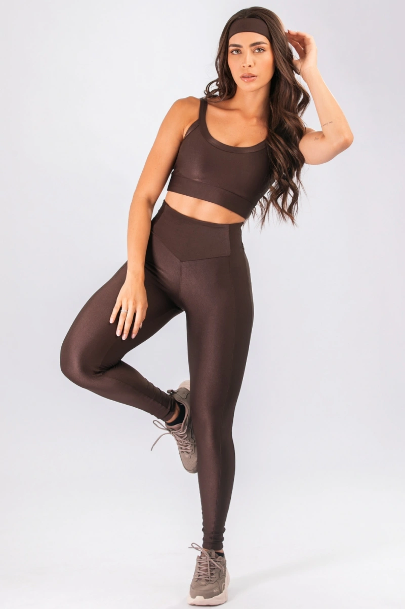 Lets Gym - Legging  New Bright Coffee - 3314CF