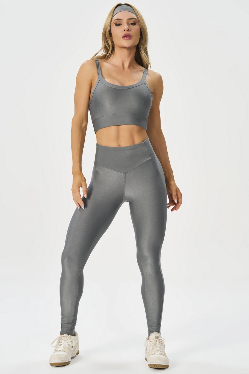 Lets Gym - Legging New  Bright Grey - 3314GR