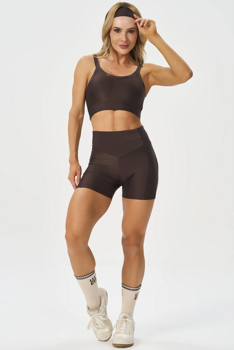 Lets Gym - Short New Bright Coffee - 3315CF