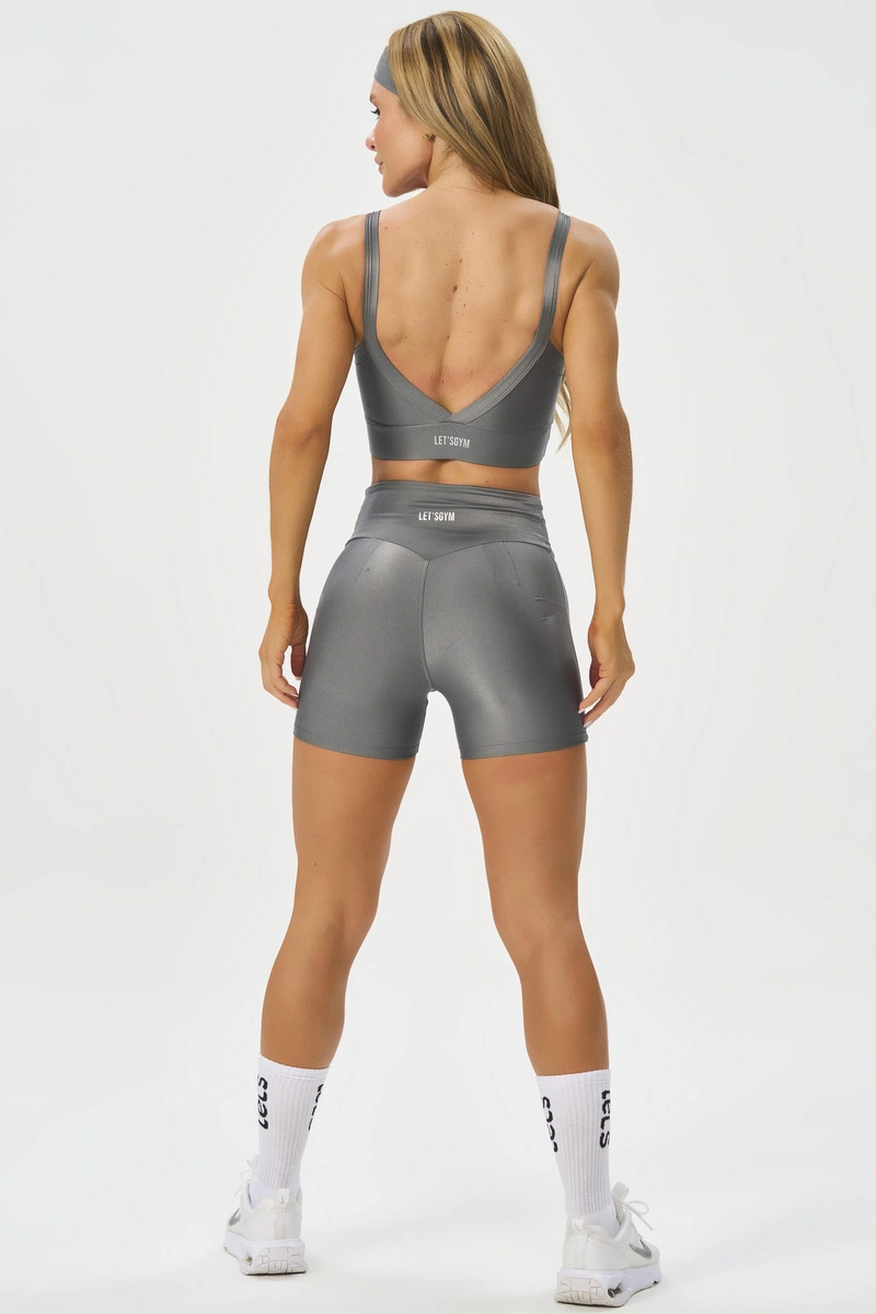 Lets Gym - Short New  Bright Grey - 3315GR