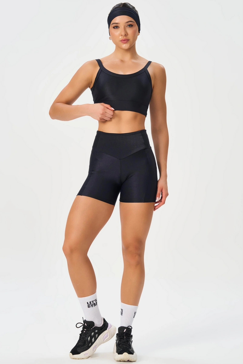 Lets Gym - Short New  Bright Preto - 3315PT