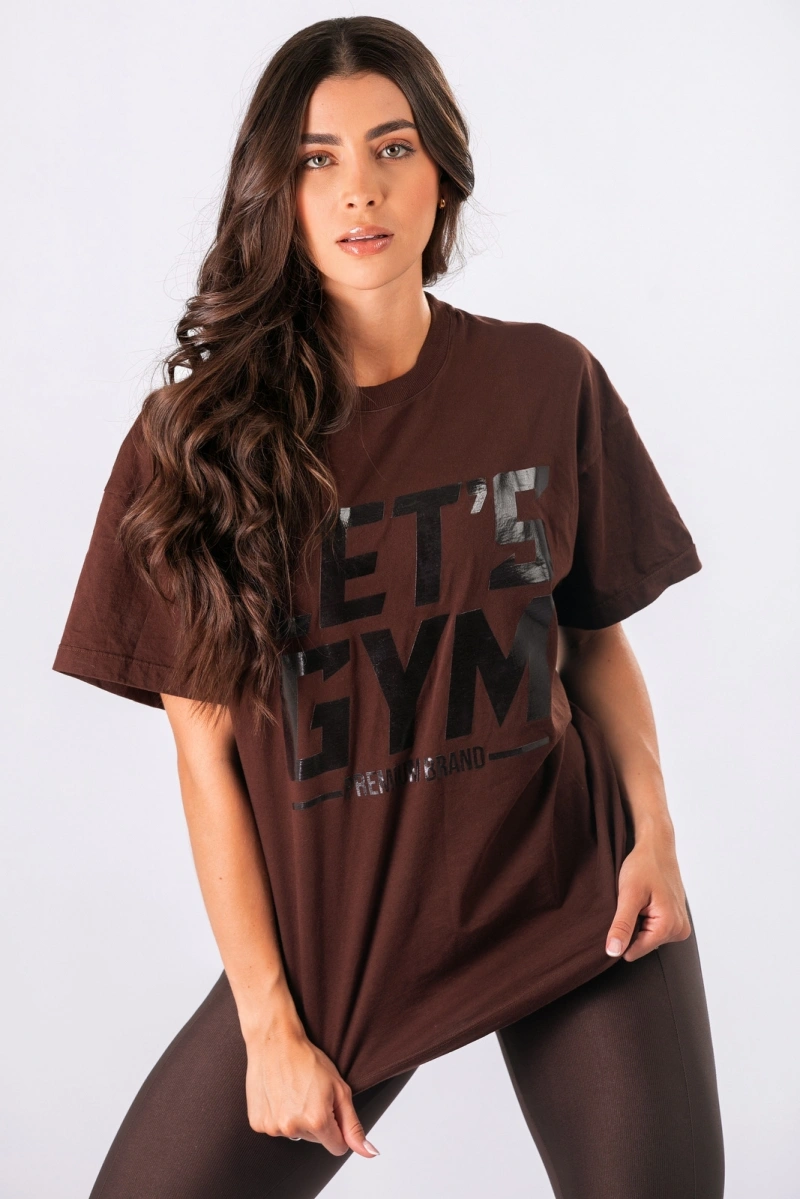 Lets Gym - Letsgym Glow Oversized T-Shirt  - 3320CF