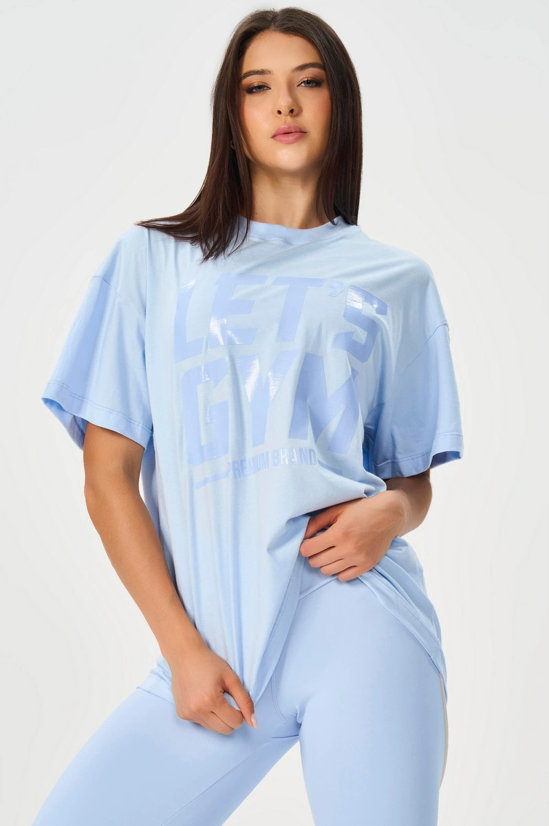 Lets Gym - Letsgym Glow Serenity Oversized T-Shirt - 3320SR