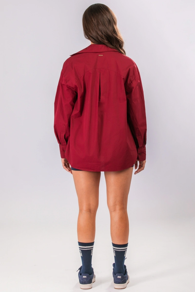 Lets Gym - Let's Gym Burgundy Shirt - 3341BG