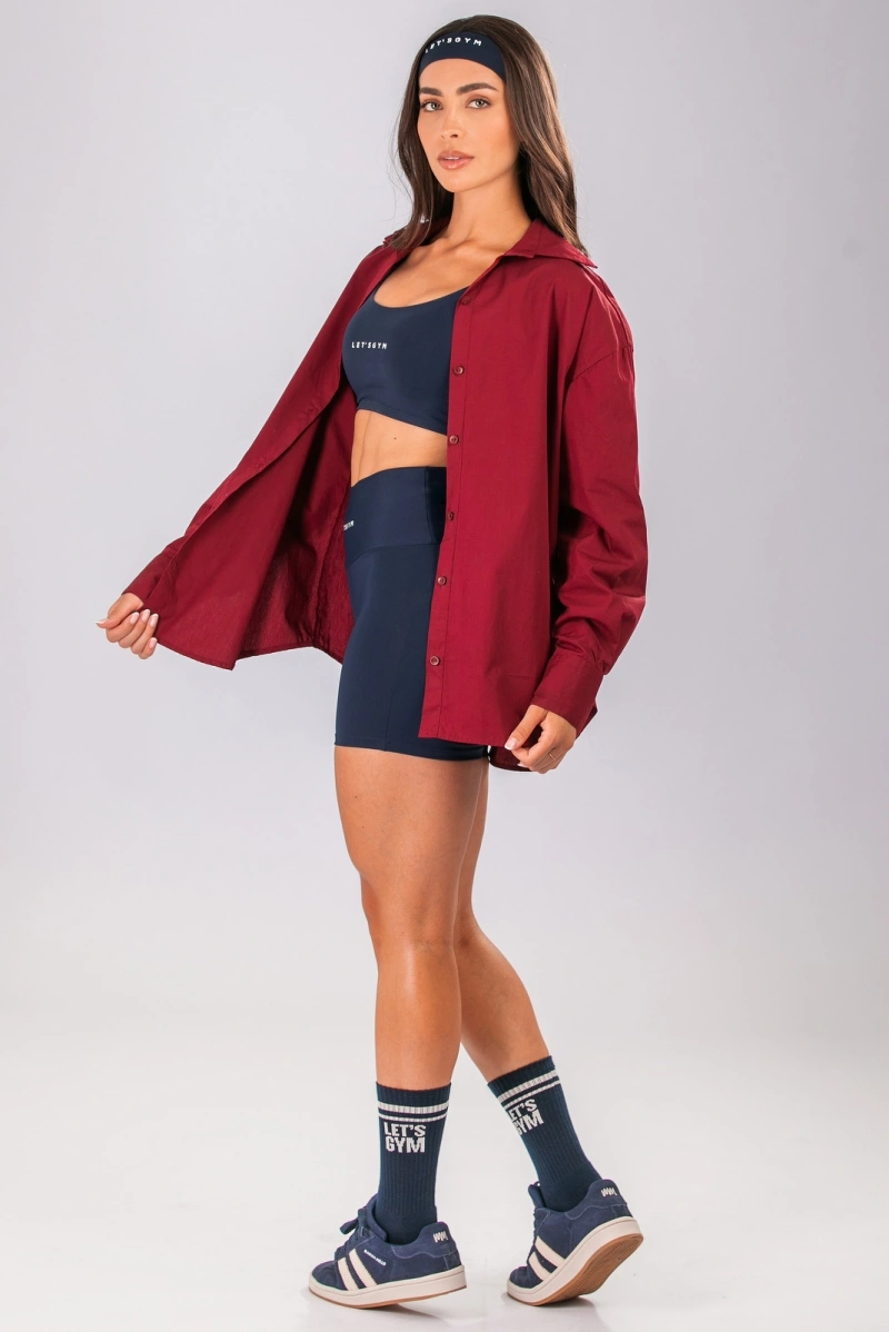 Lets Gym - Let's Gym Burgundy Shirt - 3341BG