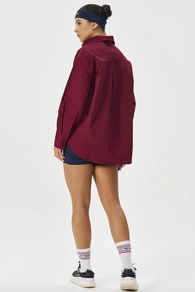 Lets Gym - Let's Gym Burgundy Shirt - 3341BG