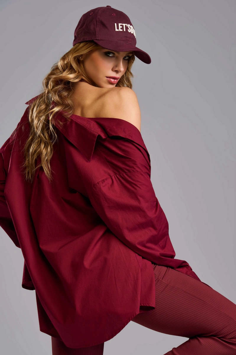 Lets Gym - Let's Gym Burgundy Shirt - 3341BG