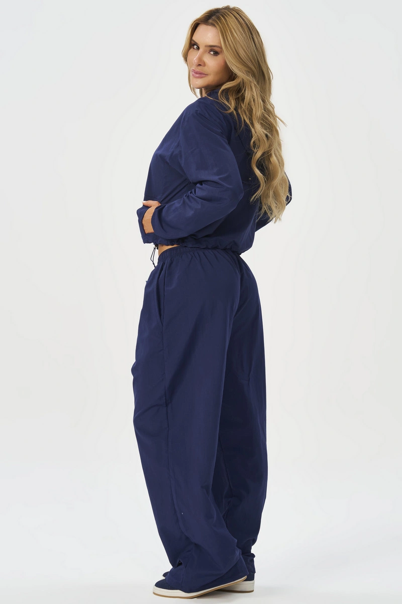 Lets Gym - Navy Blue Athleisure Pants - 2922NB