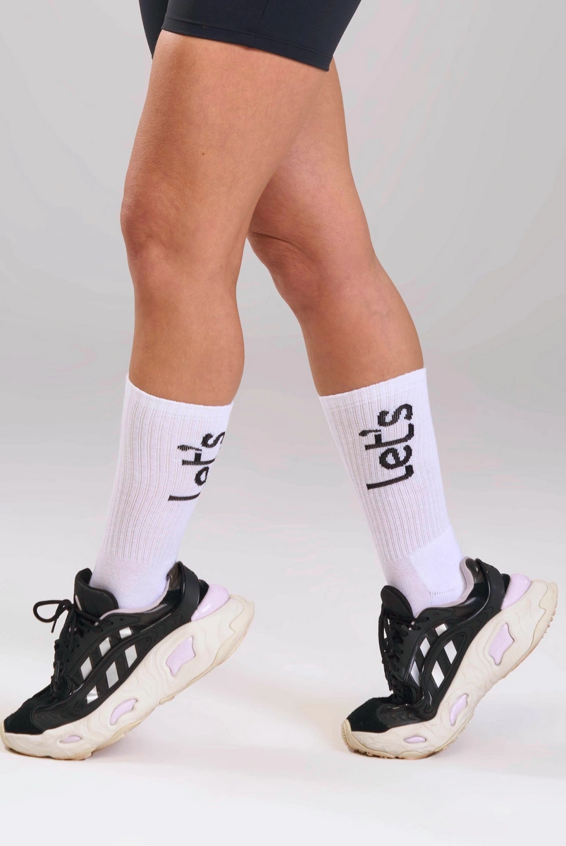Lets Gym - Letsgym White Socks - 3023BR