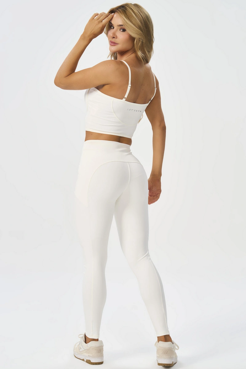 Lets Gym - Cropped Bold Rib Chantilly - 3137CTL