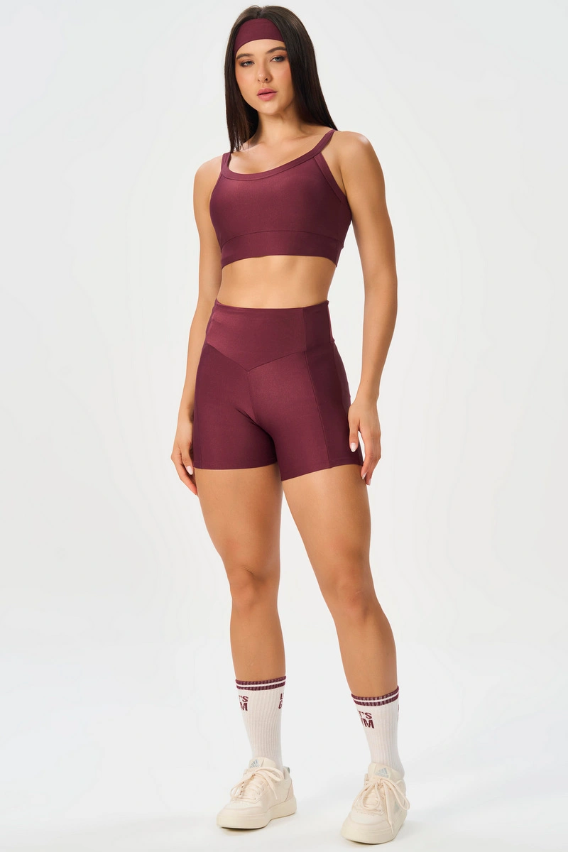 Lets Gym - Short New Bright Burgundy - 3315BG
