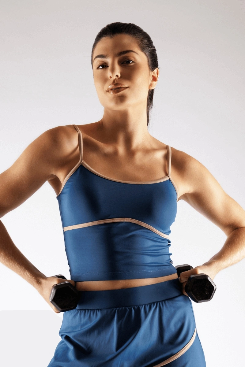 Trilha Verão - Regata Cropped Curve Trend - 186.B