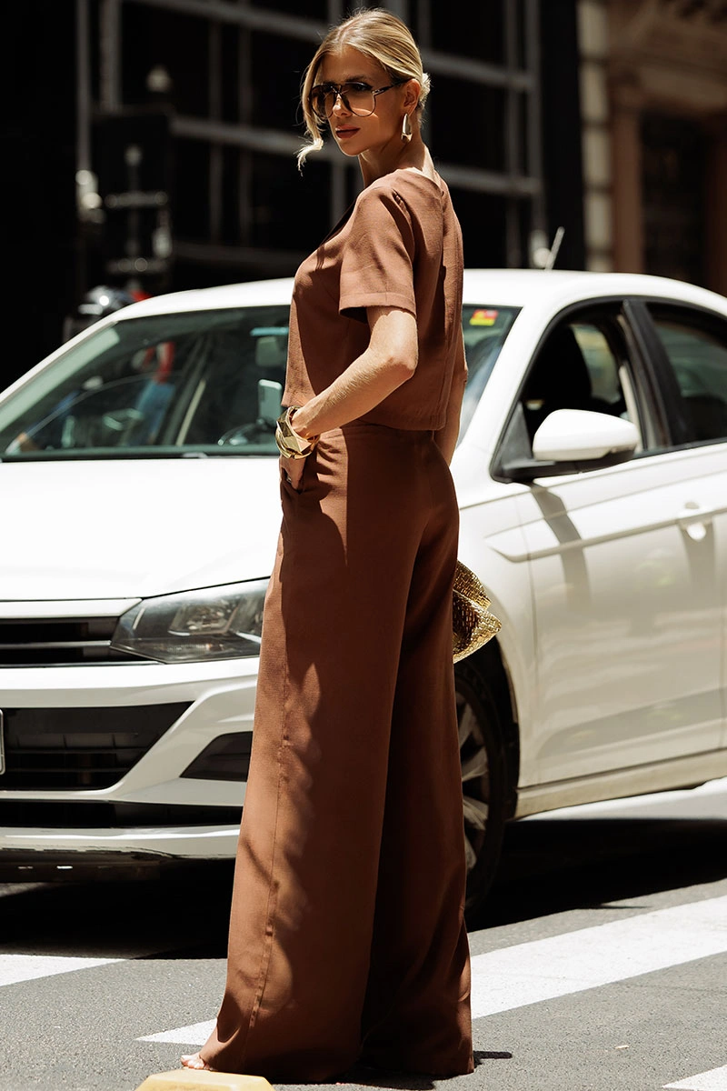 Miss Misses - Calca Graça Marrom - 54766214