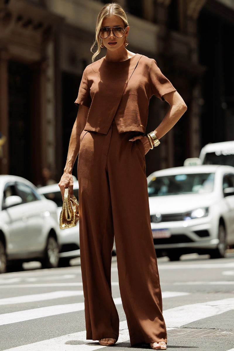 Miss Misses - Calca Graça Marrom - 54766214