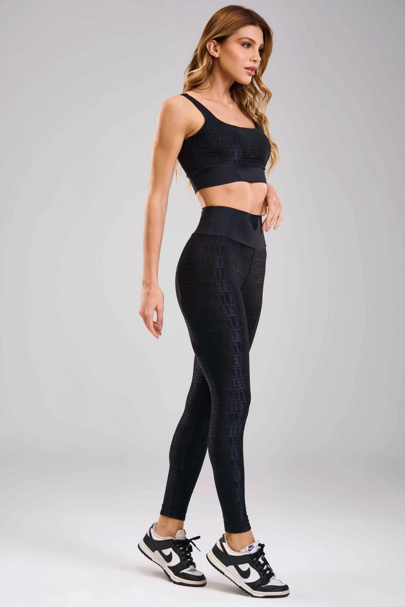 Lets Gym - Legging Velvet Line Preto - 3293PT