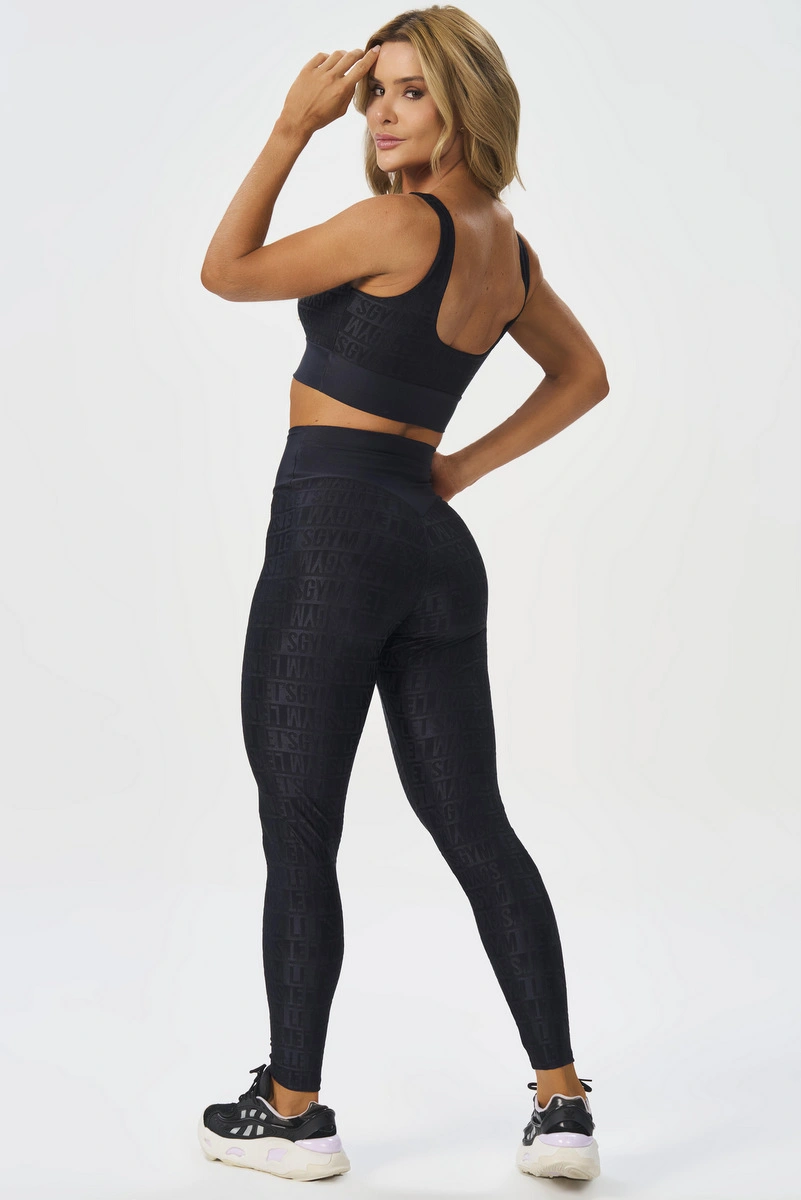 Lets Gym - Legging Velvet Line Preto - 3293PT
