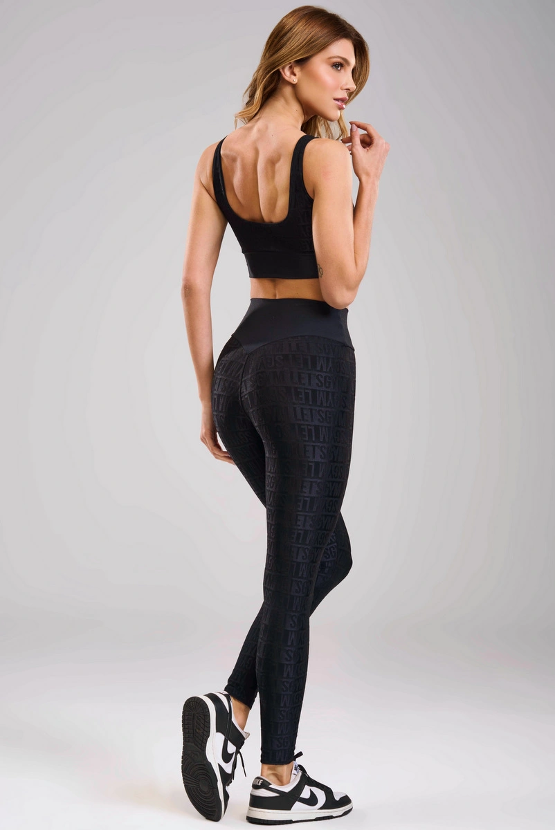 Lets Gym - Legging Velvet Line Preto - 3293PT