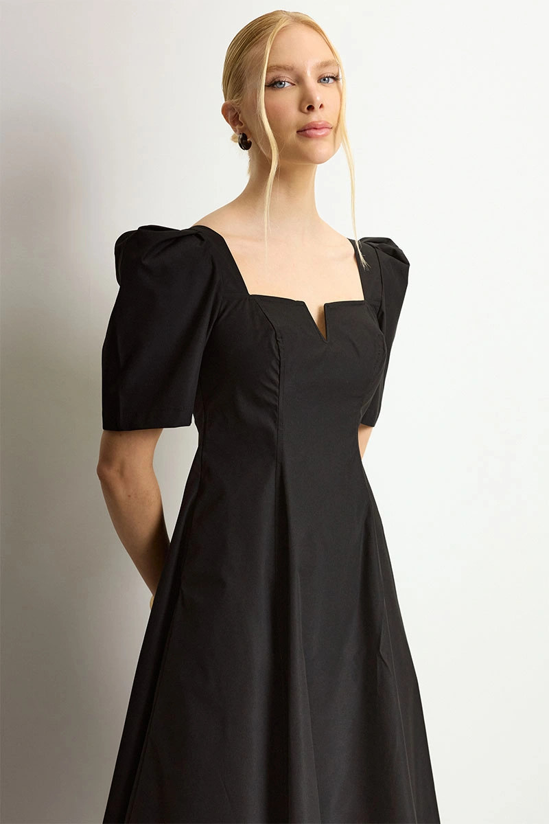 Miss Misses - Vestido Midi Dafny Preto - 54724001