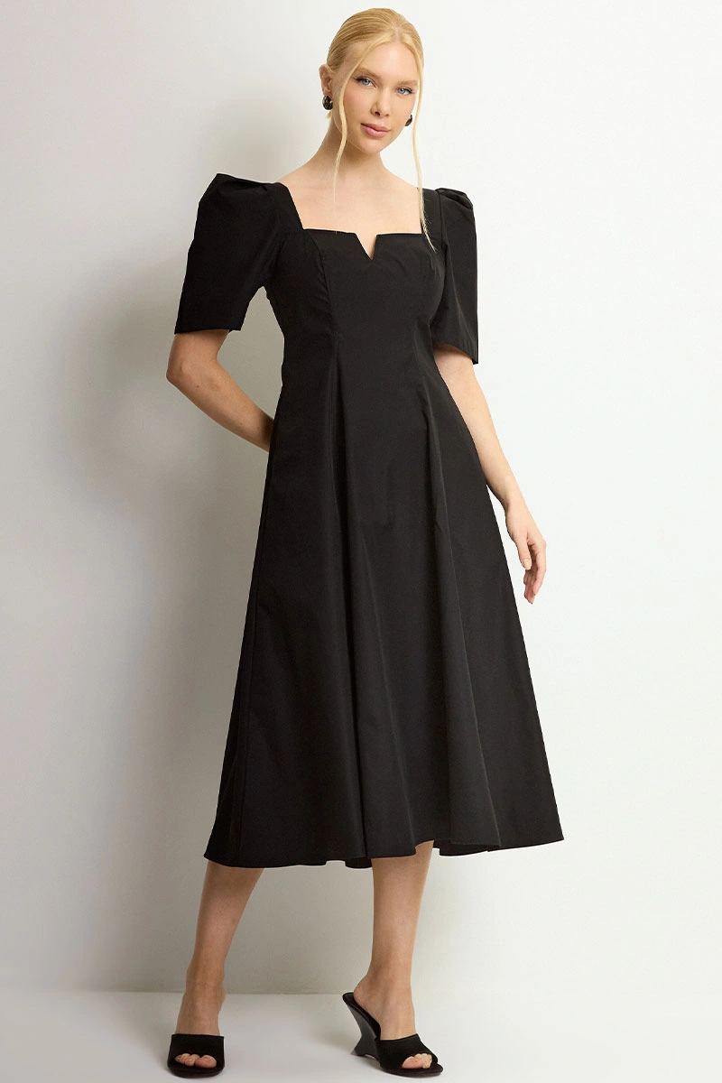 Miss Misses - Vestido Midi Dafny Preto - 54724001