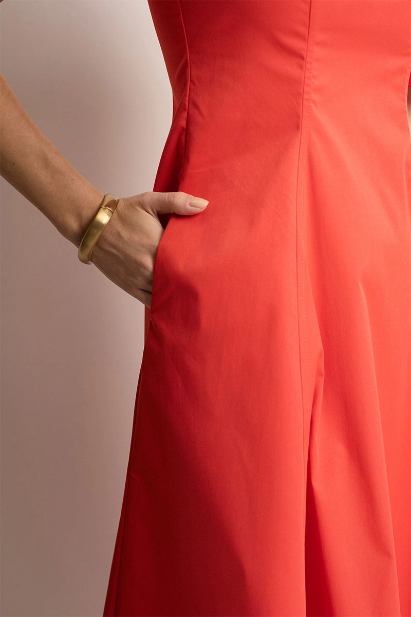 Miss Misses - Vestido Midi Dafny Vermelho - 54724024