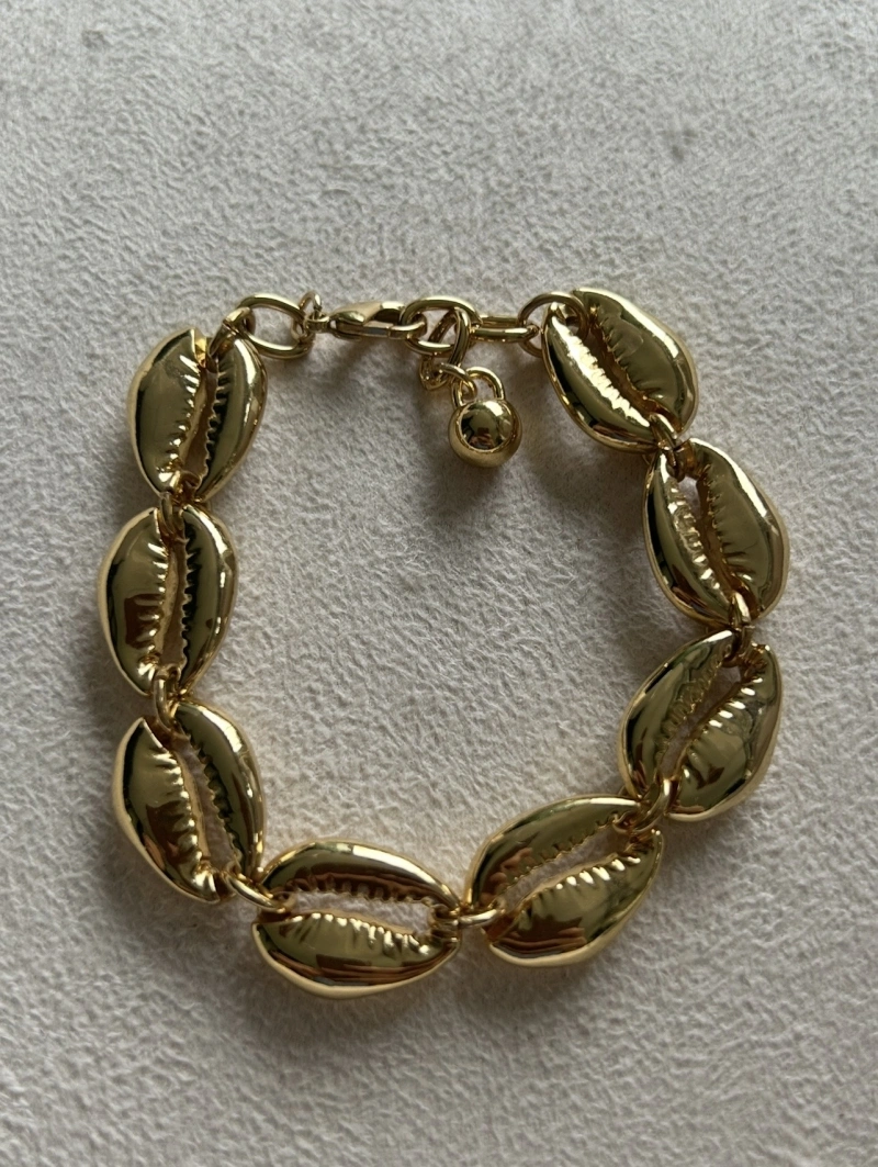 Mikabe - Pulseira Búzios Dourada - MK2114