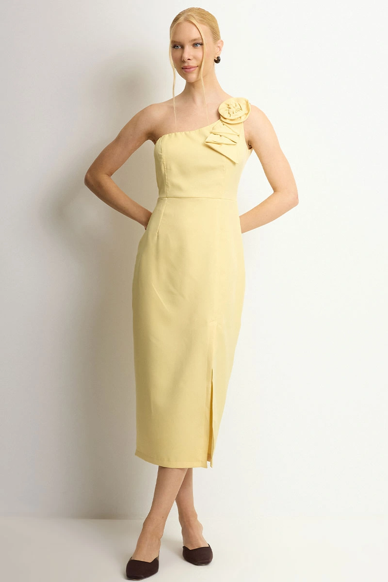 Miss Misses - Vestido Celiny Amarelo - 54709003