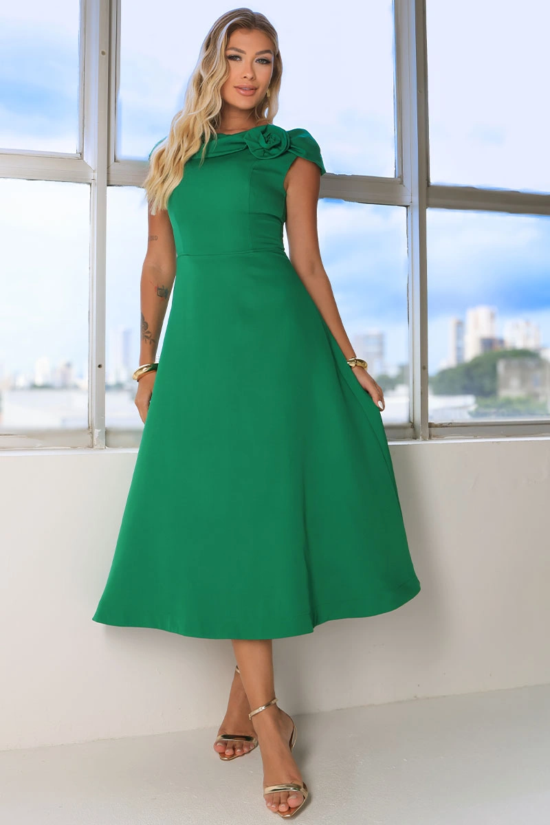 Miss Misses - Vestido Hilda Verde - 54592023