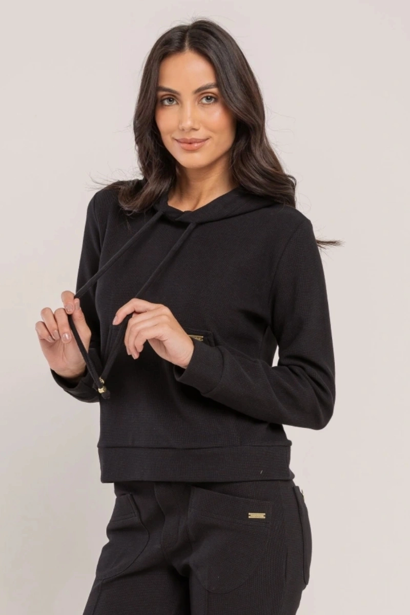 Hidrogênio - BLACK HOODIE SWEATSHIRT - 20690001