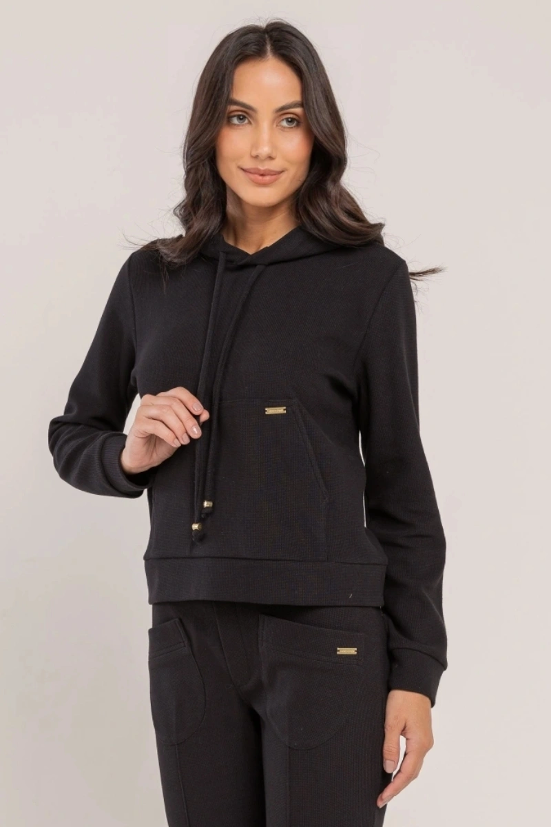 Hidrogênio - BLACK HOODIE SWEATSHIRT - 20690001