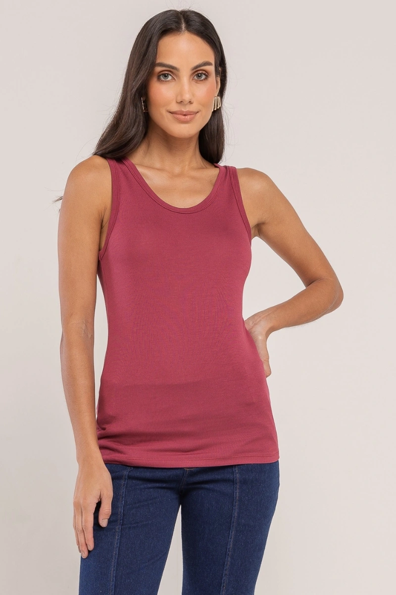 Hidrogênio - REGATA TRICOT INVERNO VINHO - 20675043