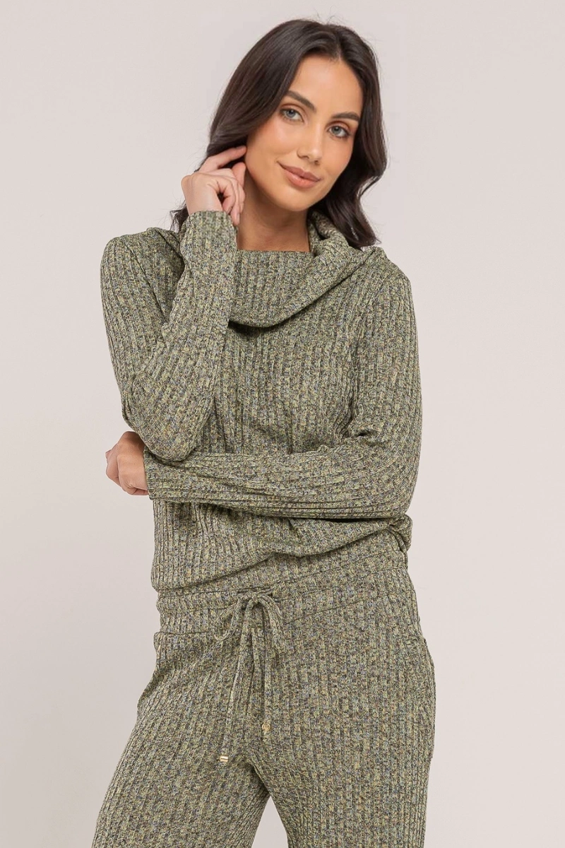 Hidrogênio - GREEN BLOUSE WITH FOLDED COLLAR - 20696009