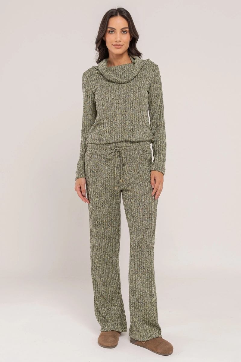 Hidrogênio - Karen Green Straight Leg Pants with Groove - 20698009