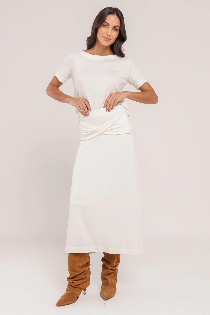 Hidrogênio - OFF-WHITE PAREO SKIRT - 20644018