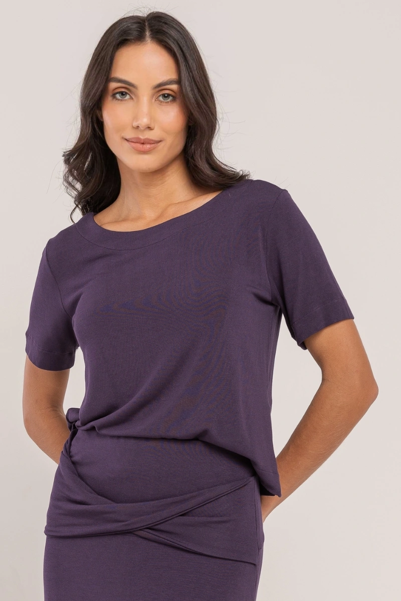 Hidrogênio - Navy Blue Bateau Blouse - 20637004